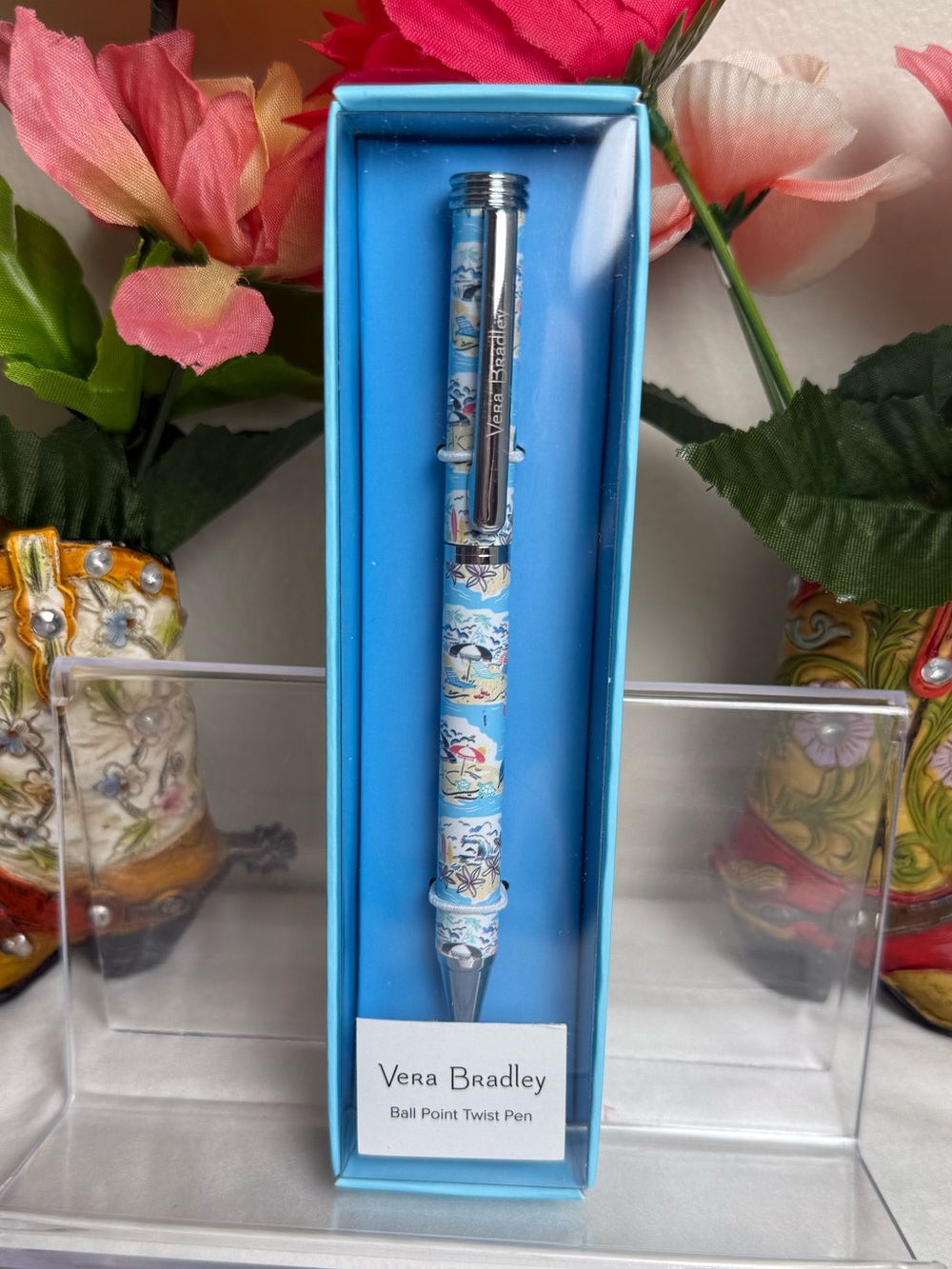 NWT Vera Bradley Beach Treasures Ball Point Pen Retired Pattern Twist Pen